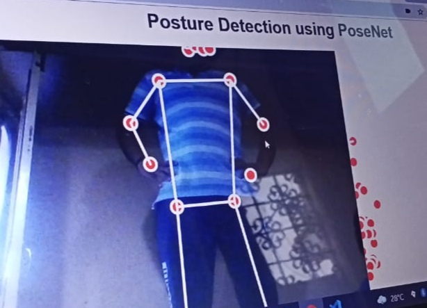 posture detection using Posenet